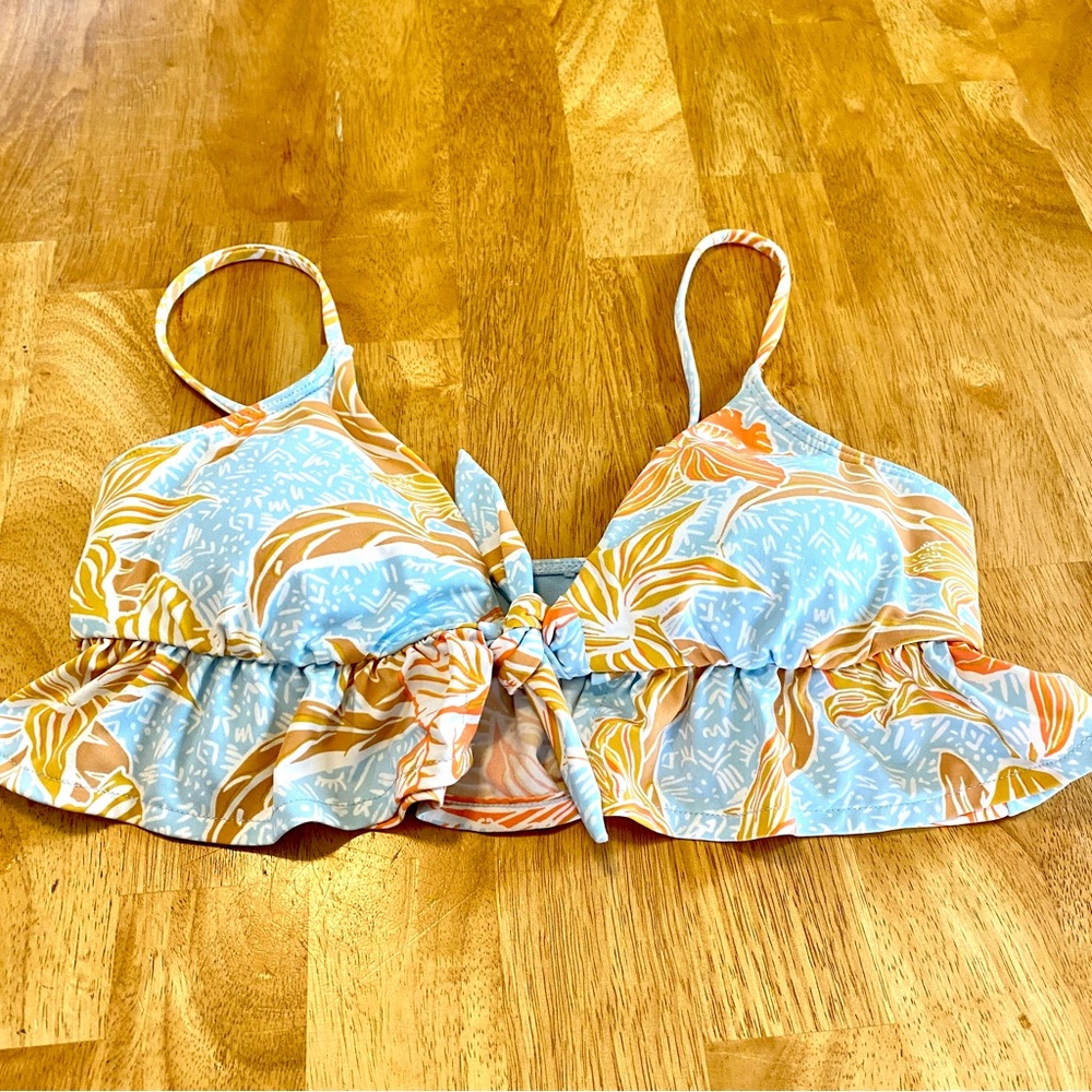 Roxy Blue and Orange Bikini Top